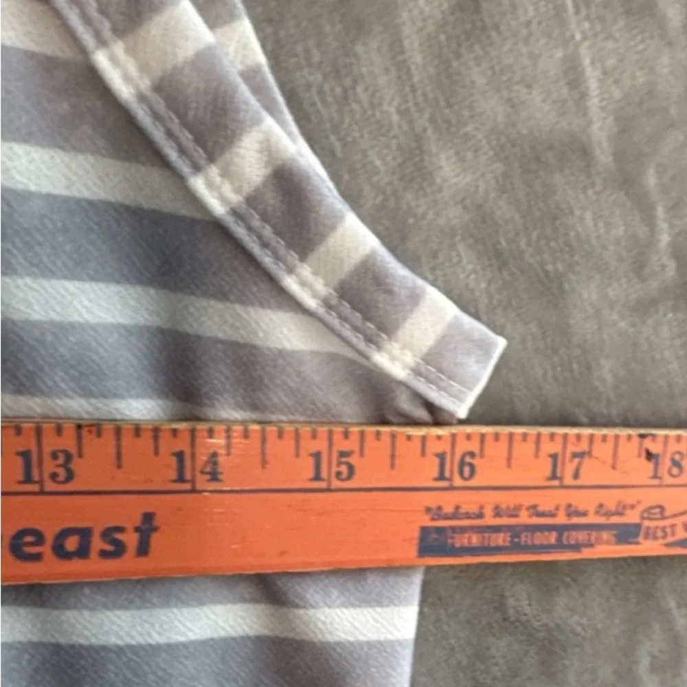 ePretty Small Stripe Sleeveless Halter Jumpsuit with Zipper Pockets Gray White